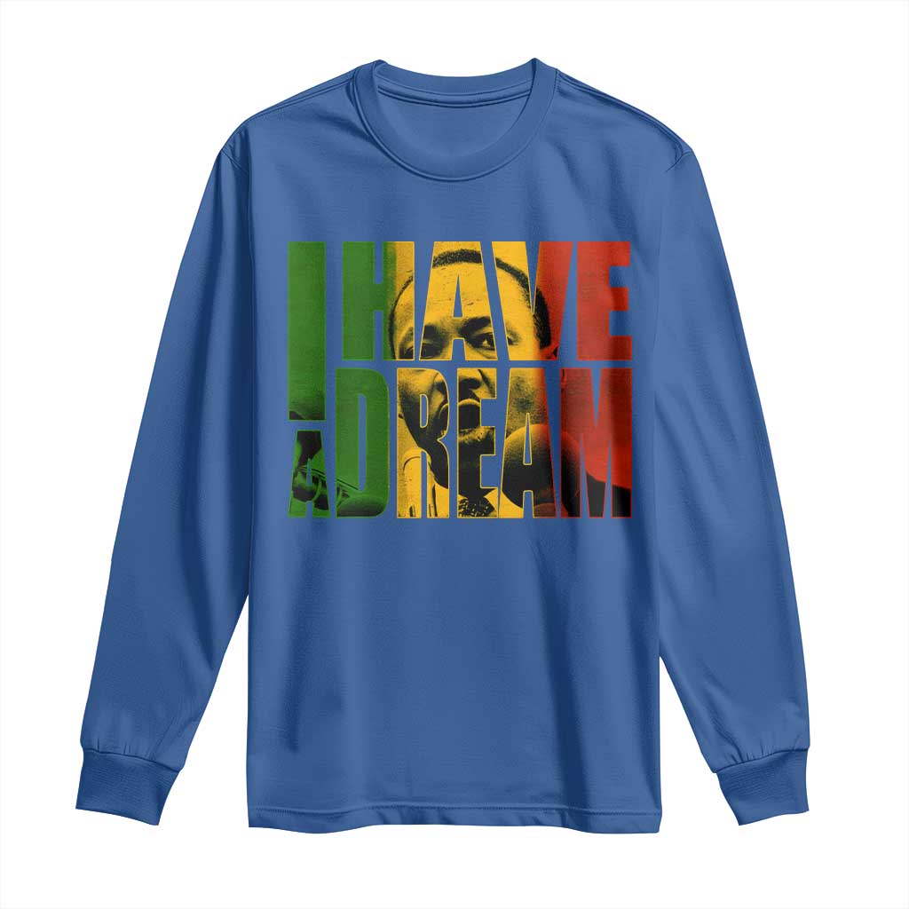 Martin Luther King Long Sleeve Shirt Black History Month MLK I Have A Dream