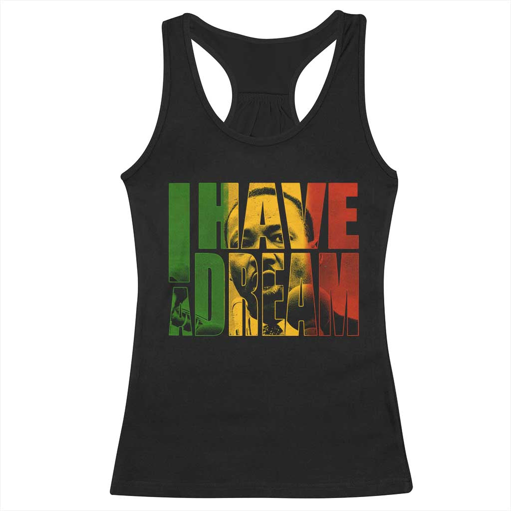 Martin Luther King Racerback Tank Top Black History Month MLK I Have A Dream