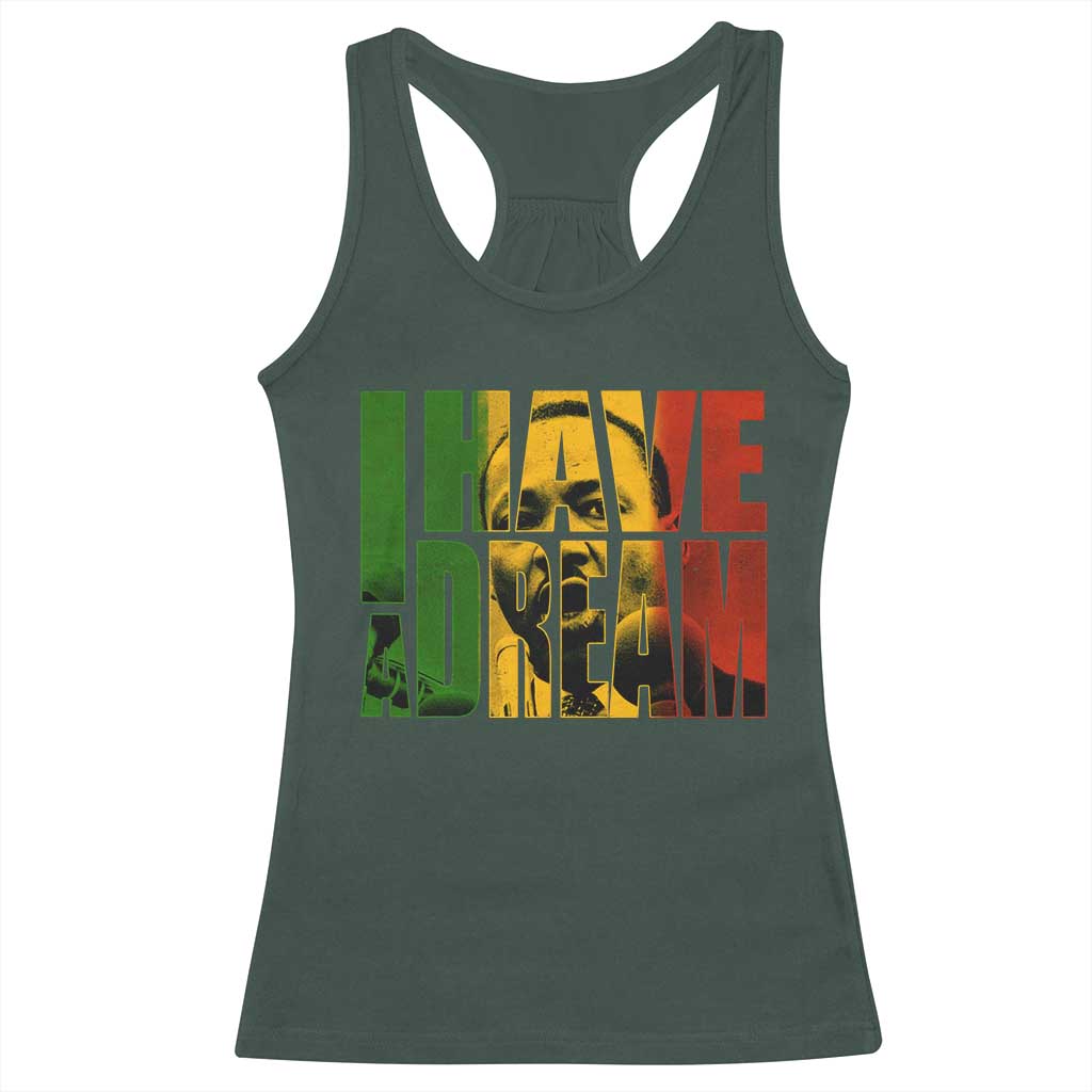 Martin Luther King Racerback Tank Top Black History Month MLK I Have A Dream