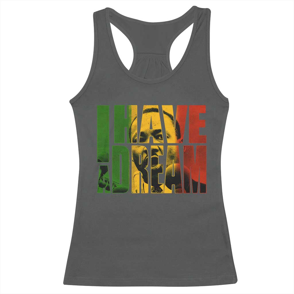 Martin Luther King Racerback Tank Top Black History Month MLK I Have A Dream