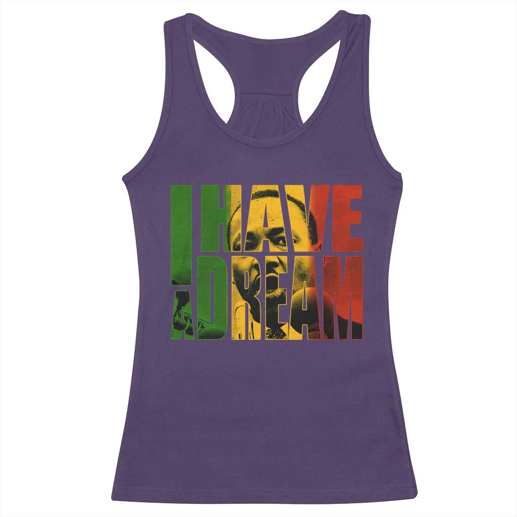 Martin Luther King Racerback Tank Top Black History Month MLK I Have A Dream