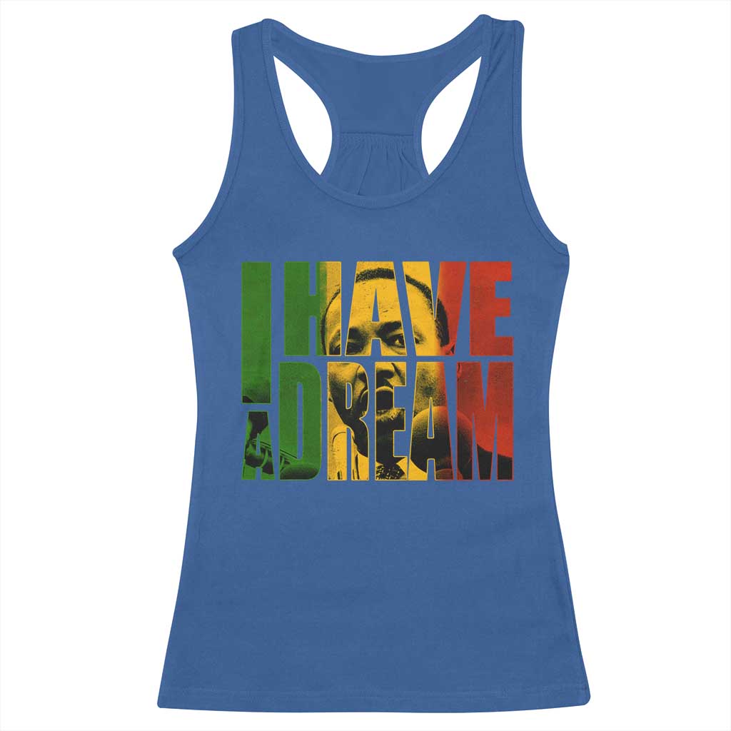 Martin Luther King Racerback Tank Top Black History Month MLK I Have A Dream