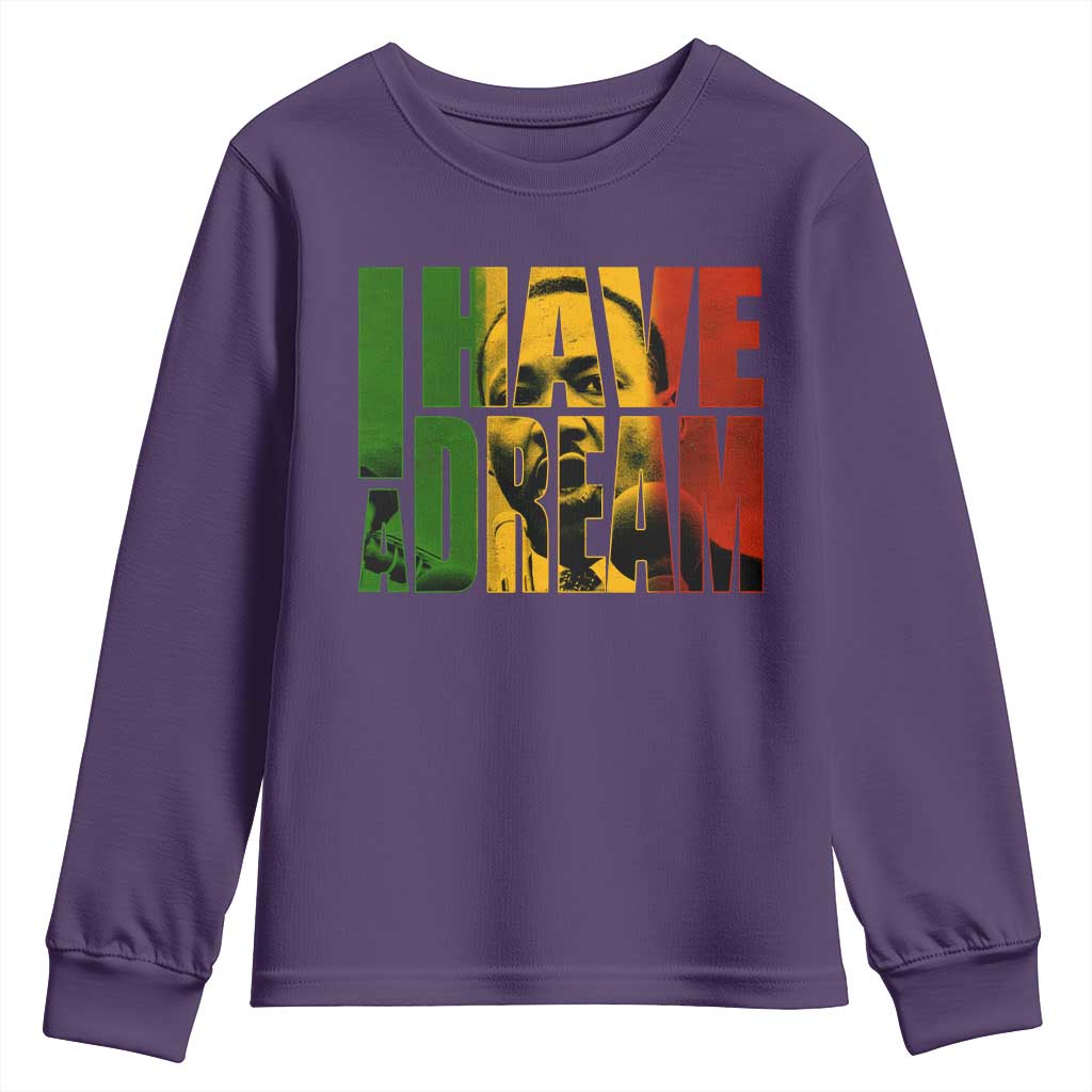 Martin Luther King Youth Sweatshirt Black History Month MLK I Have A Dream