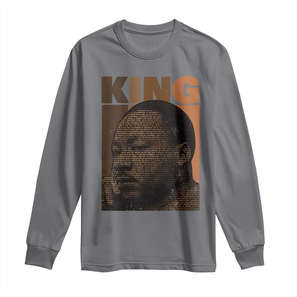 Martin Luther King Long Sleeve Shirt Black History Month MLK Melanin African American