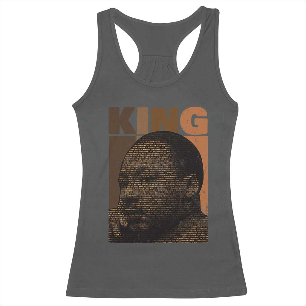 Martin Luther King Racerback Tank Top Black History Month MLK Melanin African American