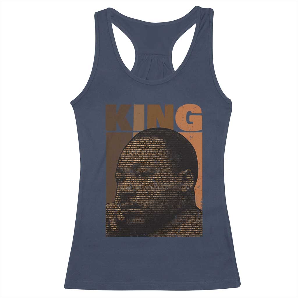 Martin Luther King Racerback Tank Top Black History Month MLK Melanin African American