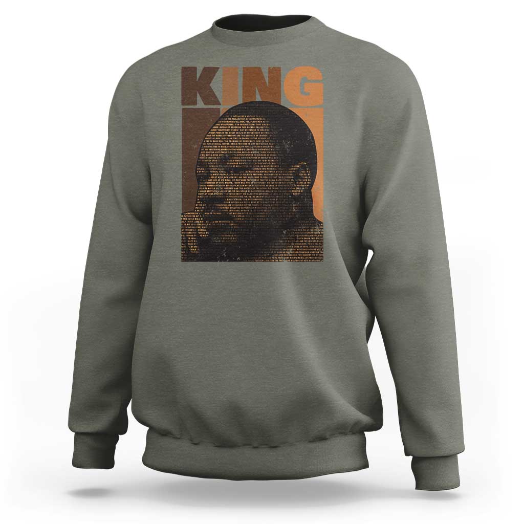 Martin Luther King Sweatshirt Black History Month MLK Melanin African American