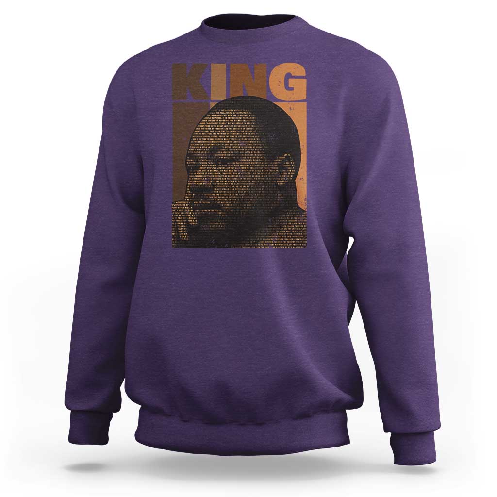 Martin Luther King Sweatshirt Black History Month MLK Melanin African American