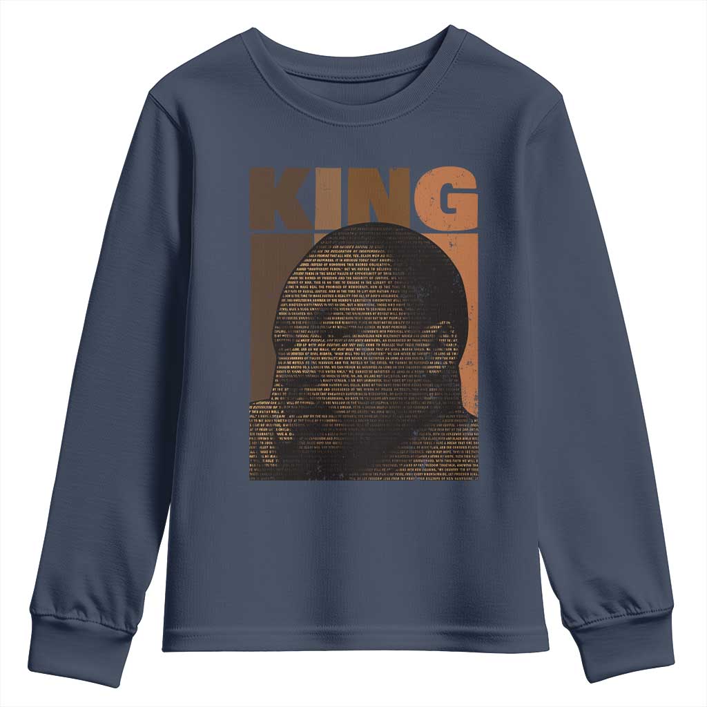 Martin Luther King Youth Sweatshirt Black History Month MLK Melanin African American