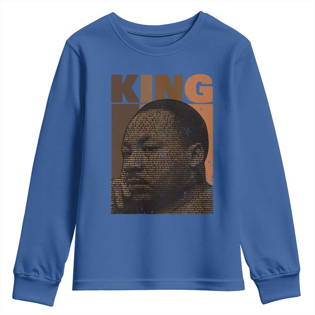Martin Luther King Youth Sweatshirt Black History Month MLK Melanin African American