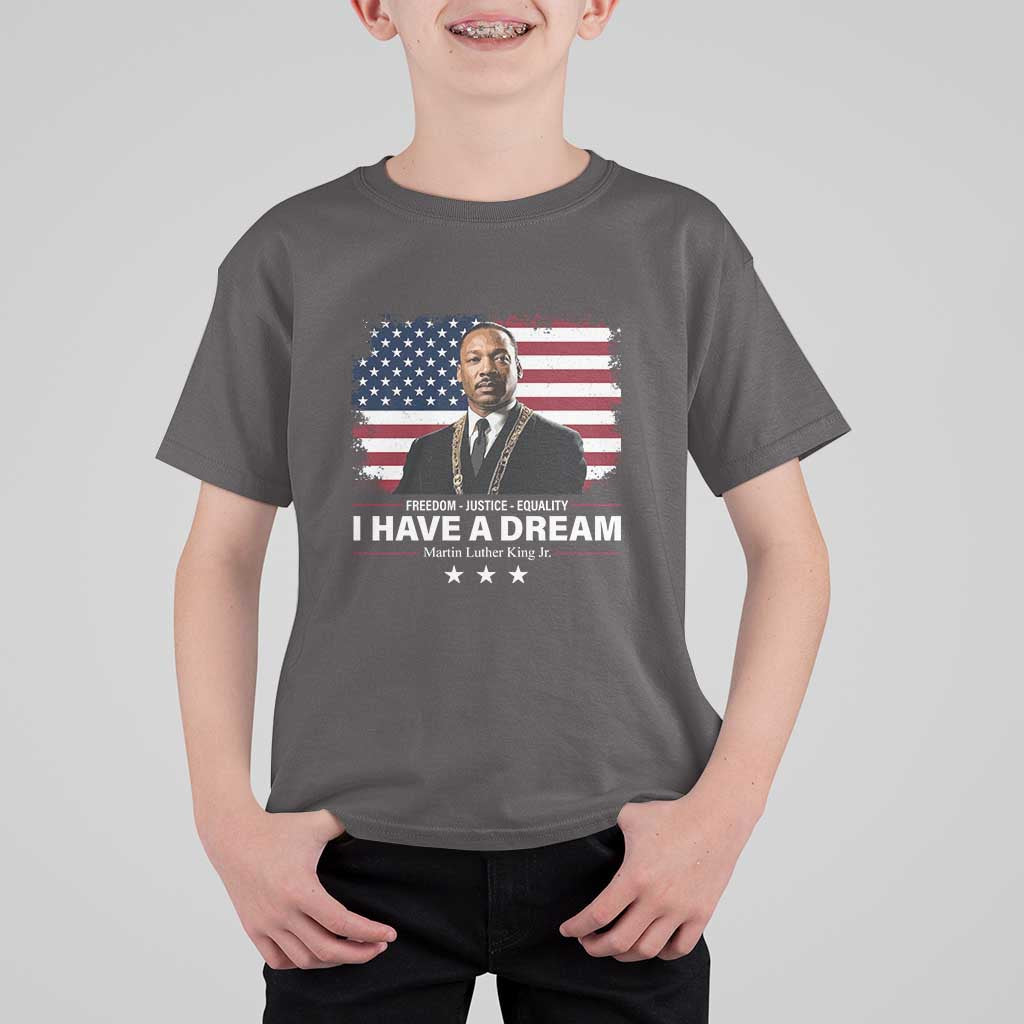 Martin Luther King T Shirt For Kid I Have A Dream Freedom Justice Equality MLK Day Black History Month
