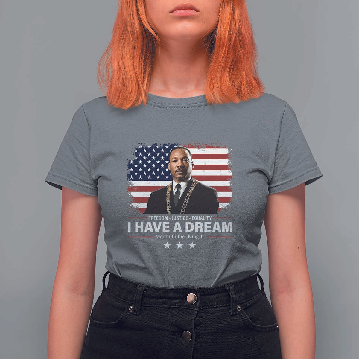 Martin Luther King T Shirt For Women I Have A Dream Freedom Justice Equality MLK Day Black History Month