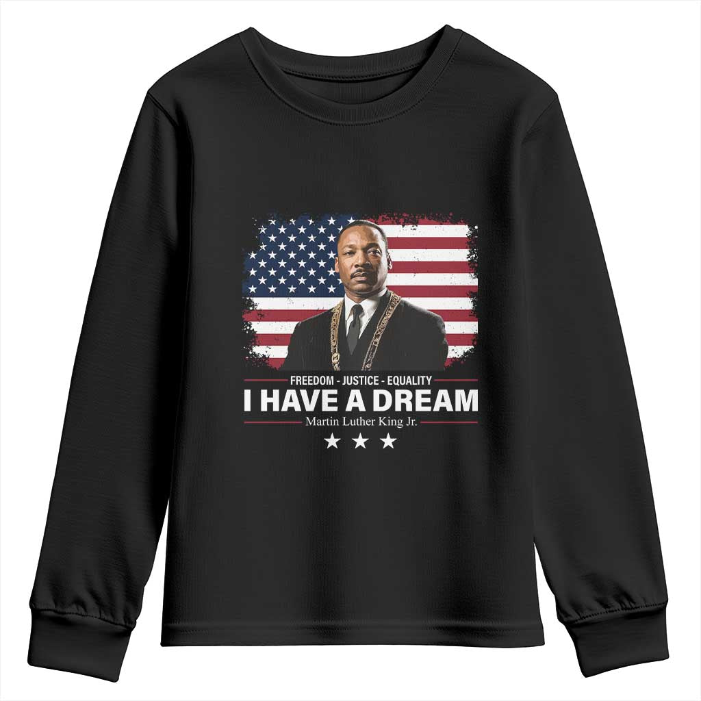 Martin Luther King Youth Sweatshirt I Have A Dream Freedom Justice Equality MLK Day Black History Month