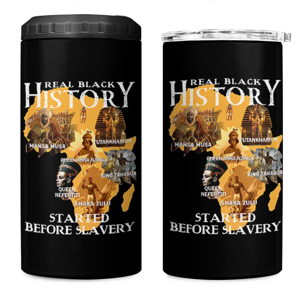 Black History 4 in 1 Can Cooler Tumbler Didnt Start With Slavery - Wonder Print Shop