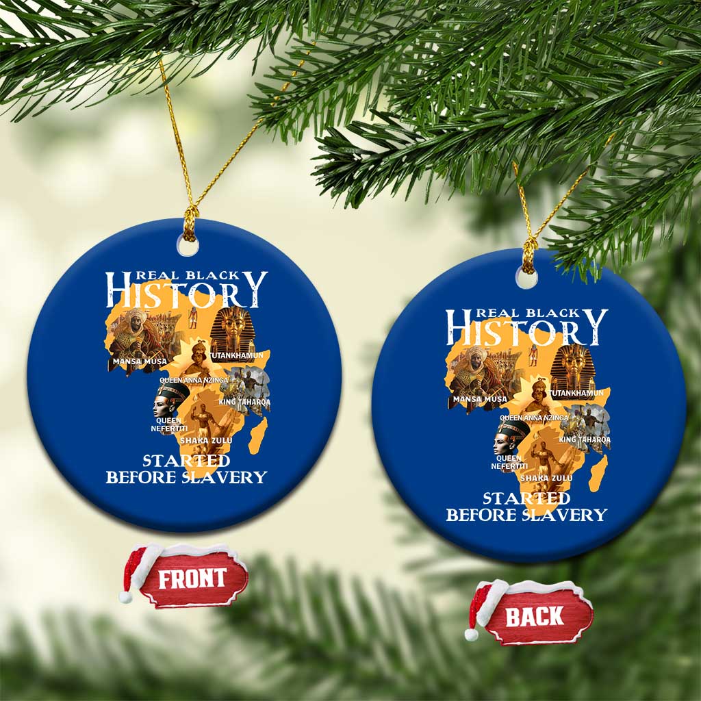 Black History Ceramic Ornament Didnt Start With Slavery - Wonder Print Shop