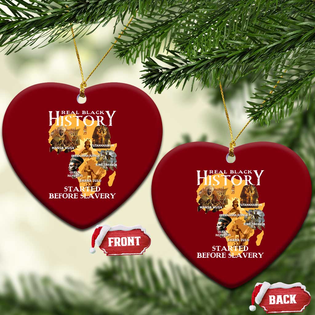 Black History Ceramic Ornament Didnt Start With Slavery - Wonder Print Shop