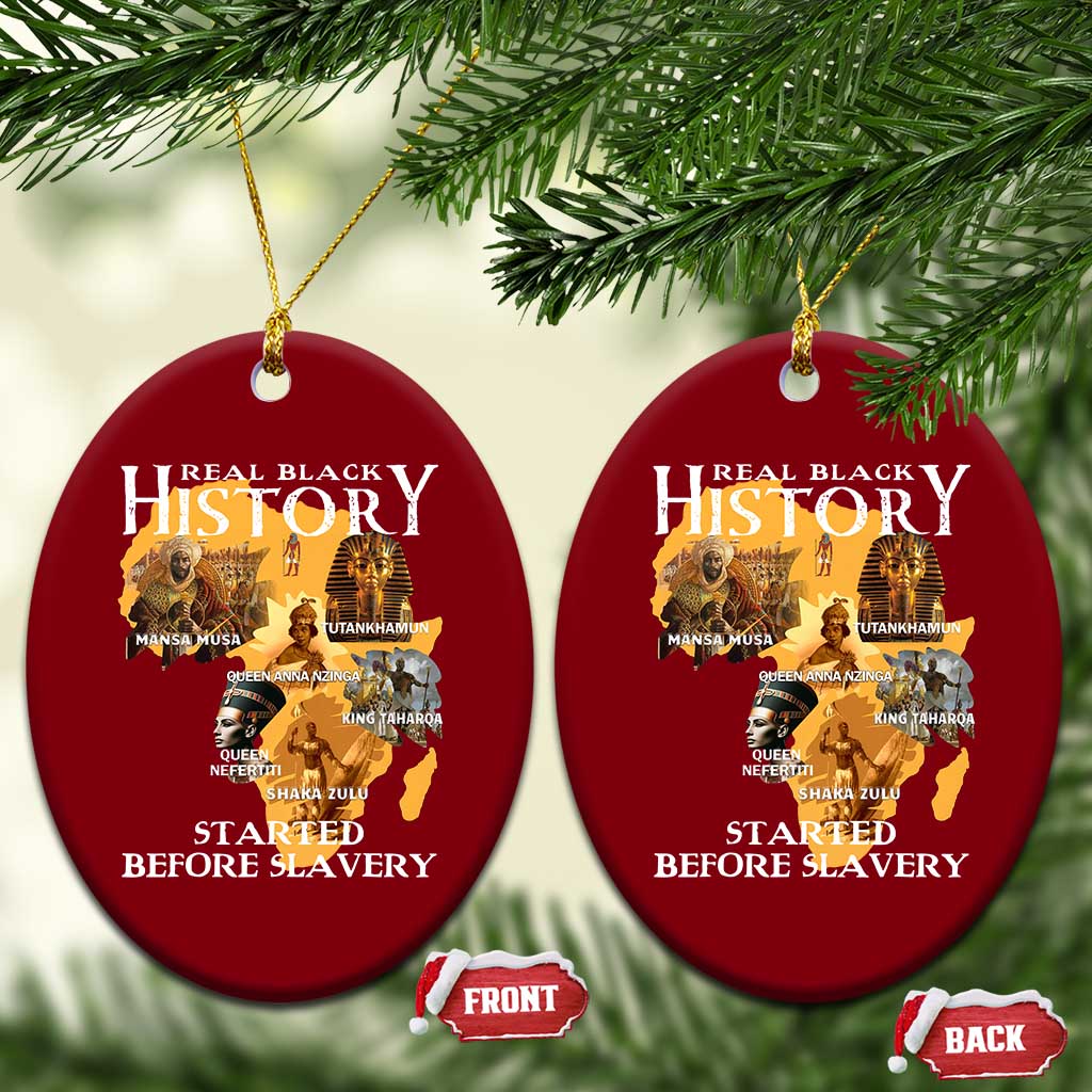 Black History Ceramic Ornament Didnt Start With Slavery - Wonder Print Shop
