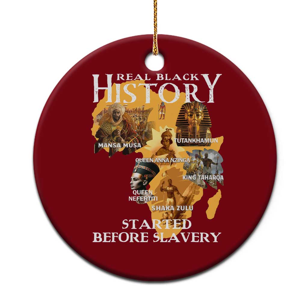 Black History Ceramic Ornament Didnt Start With Slavery - Wonder Print Shop