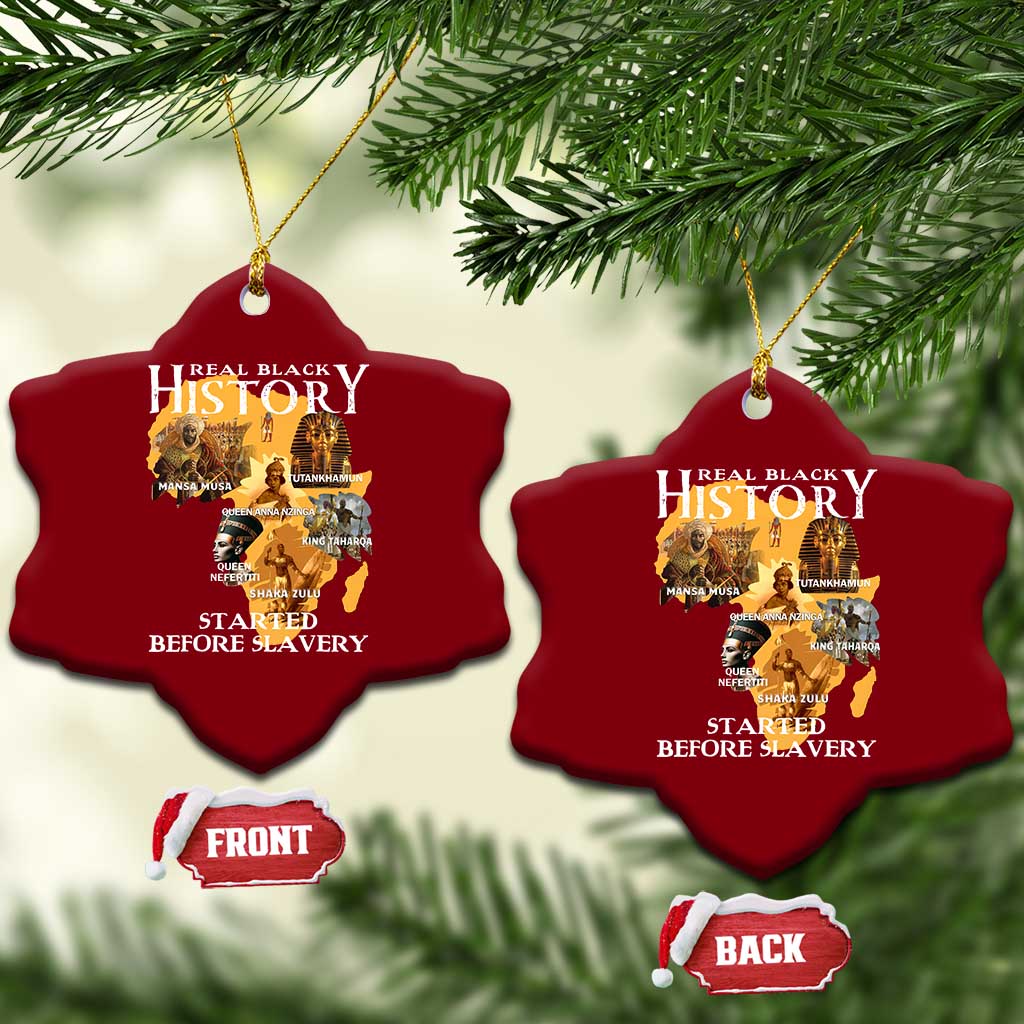 Black History Ceramic Ornament Didnt Start With Slavery - Wonder Print Shop