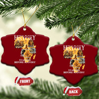 Black History Ceramic Ornament Didnt Start With Slavery - Wonder Print Shop