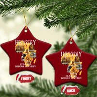 Black History Ceramic Ornament Didnt Start With Slavery - Wonder Print Shop