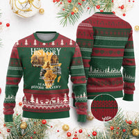 Black History Ugly Christmas Sweater Didnt Start With Slavery - Wonder Print Shop