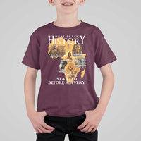 Black History T Shirt For Kid Didnt Start With Slavery - Wonder Print Shop