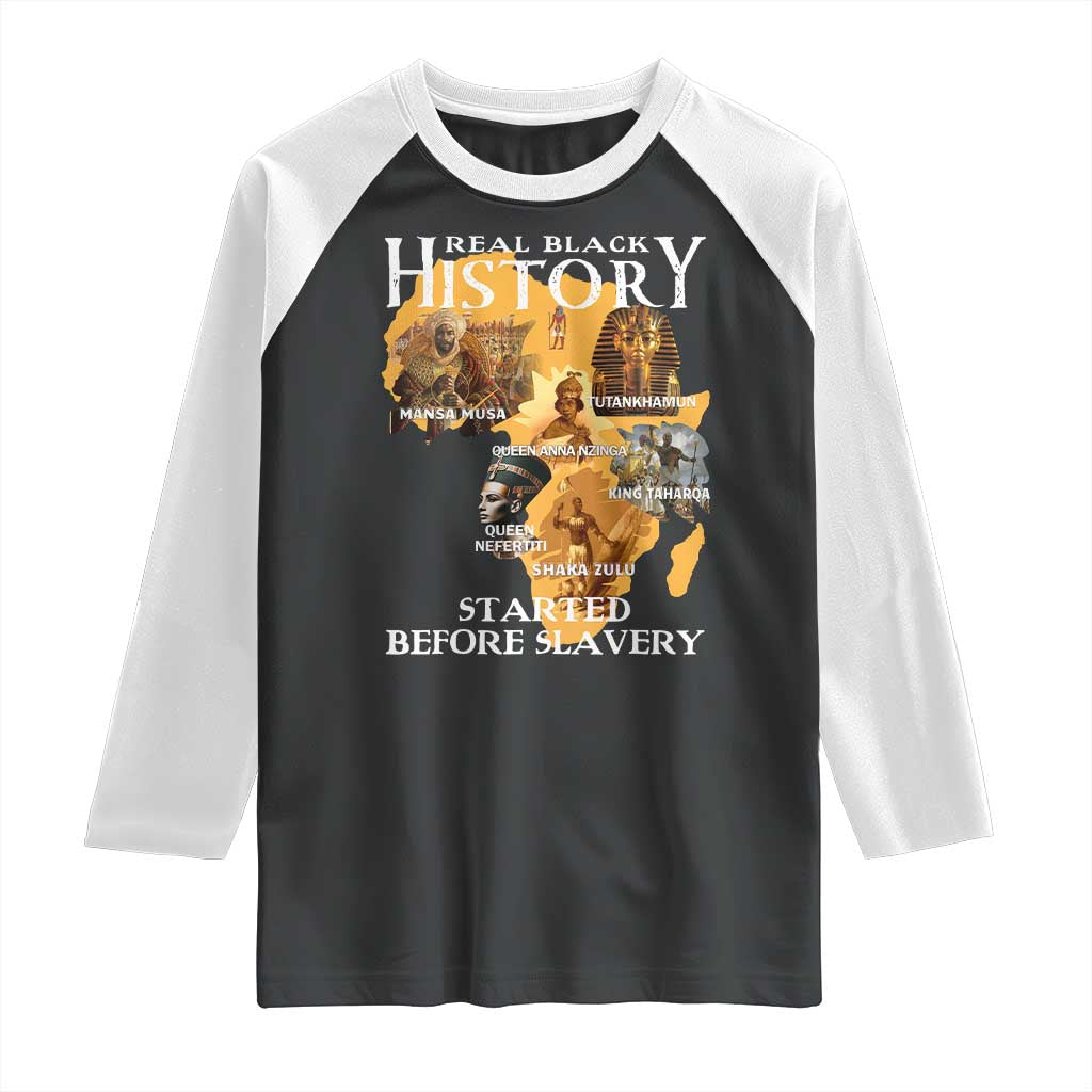 Black History Raglan Shirt Didnt Start With Slavery - Wonder Print Shop