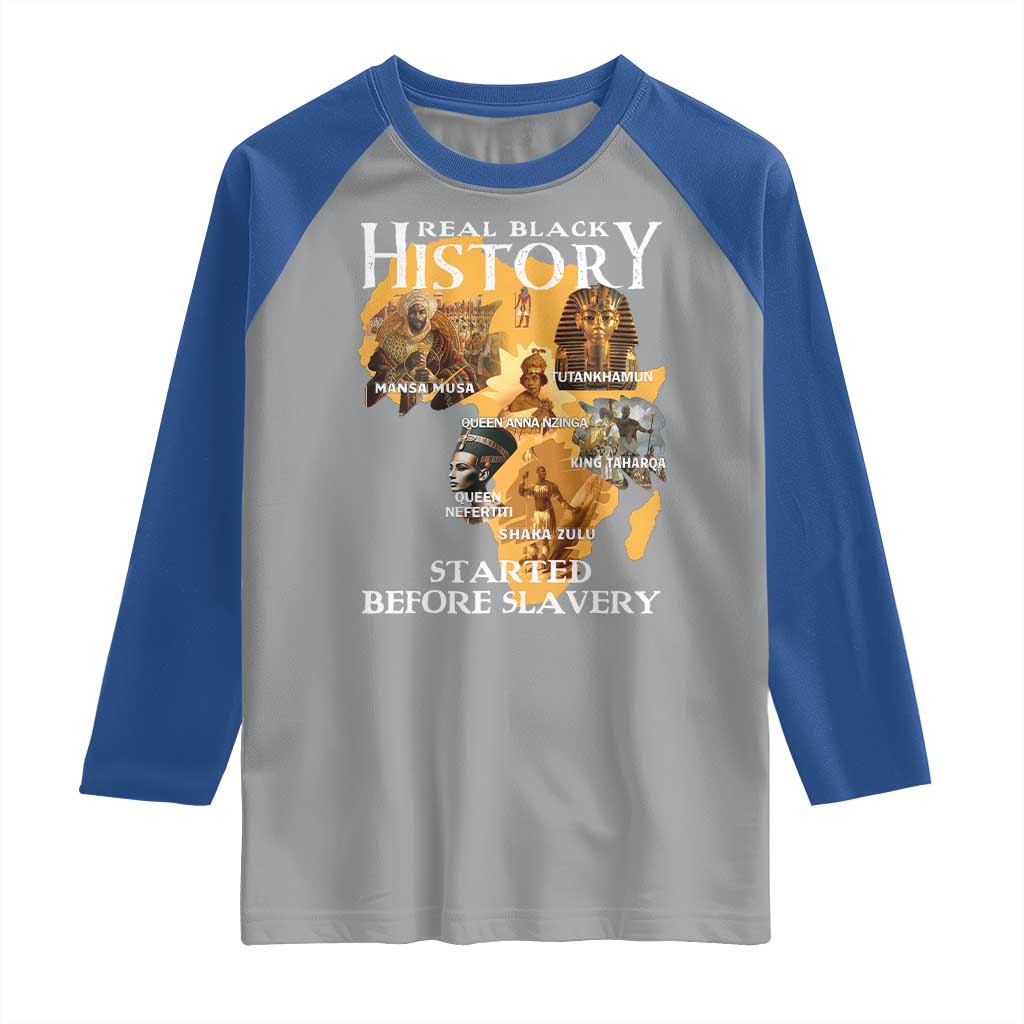 Black History Raglan Shirt Didnt Start With Slavery - Wonder Print Shop