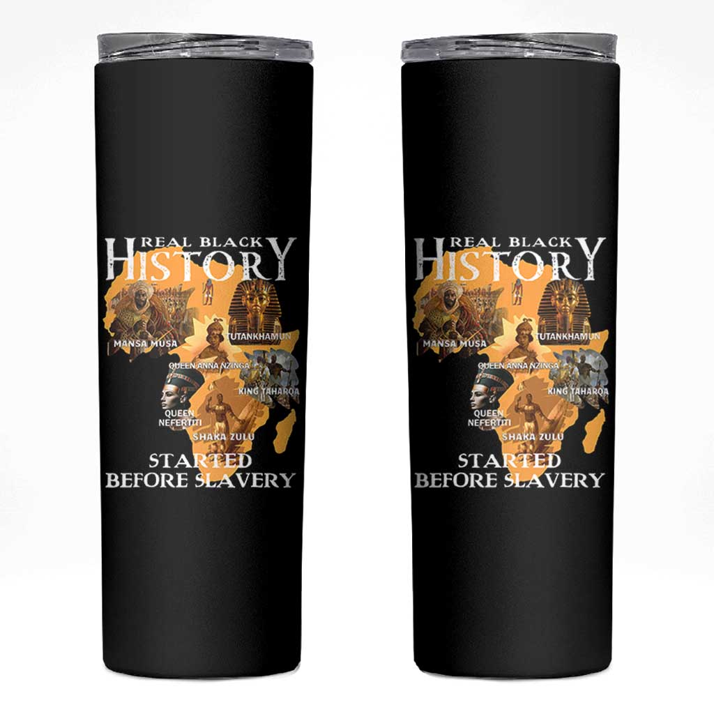 Black History Skinny Tumbler Didnt Start With Slavery - Wonder Print Shop