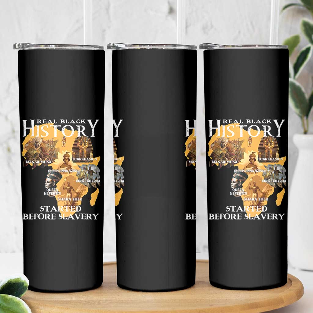 Black History Skinny Tumbler Didnt Start With Slavery - Wonder Print Shop