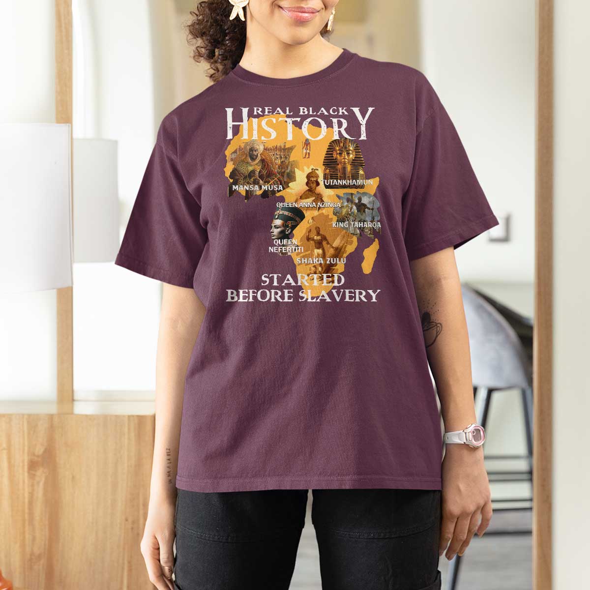 Black History T Shirt For Women Didnt Start With Slavery - Wonder Print Shop