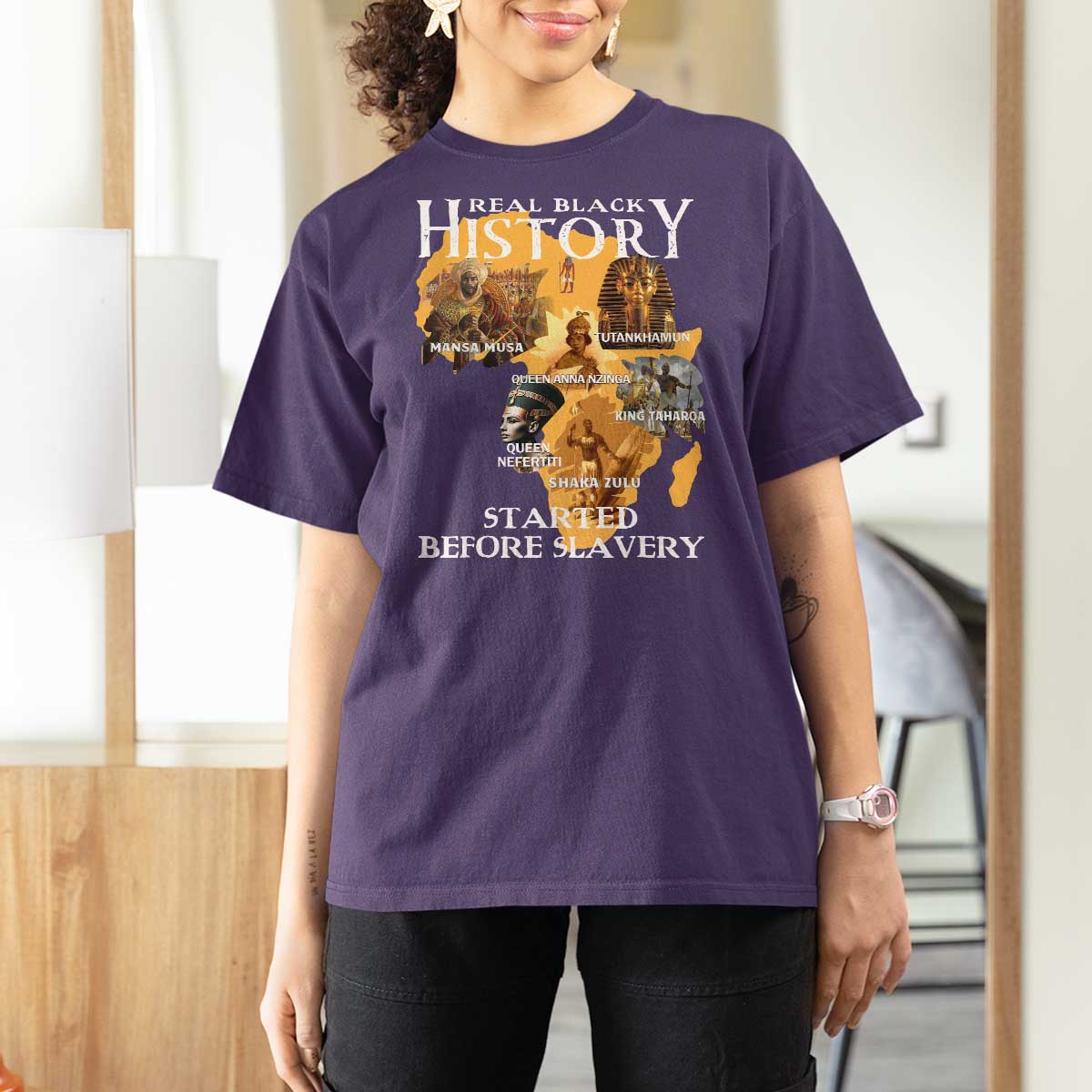 Black History T Shirt For Women Didnt Start With Slavery - Wonder Print Shop
