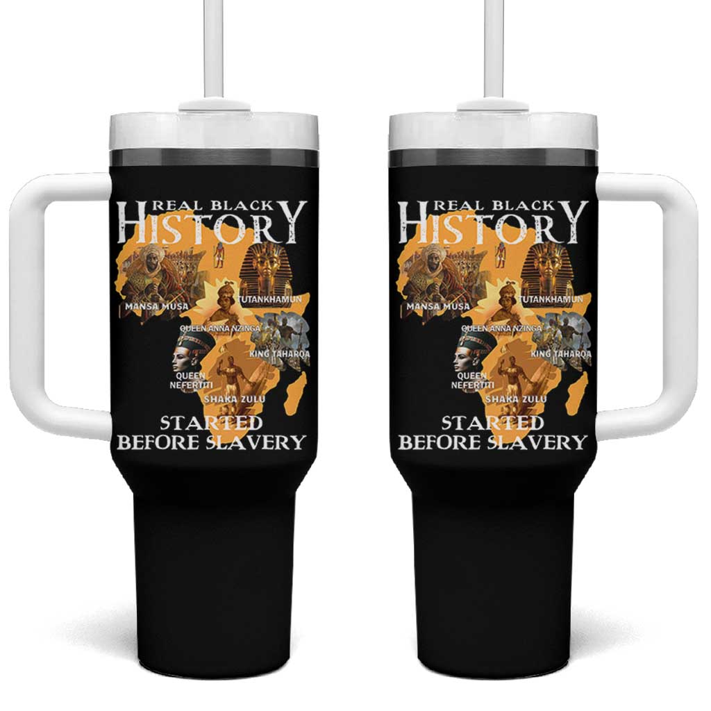 Black History Tumbler With Handle Didnt Start With Slavery - Wonder Print Shop