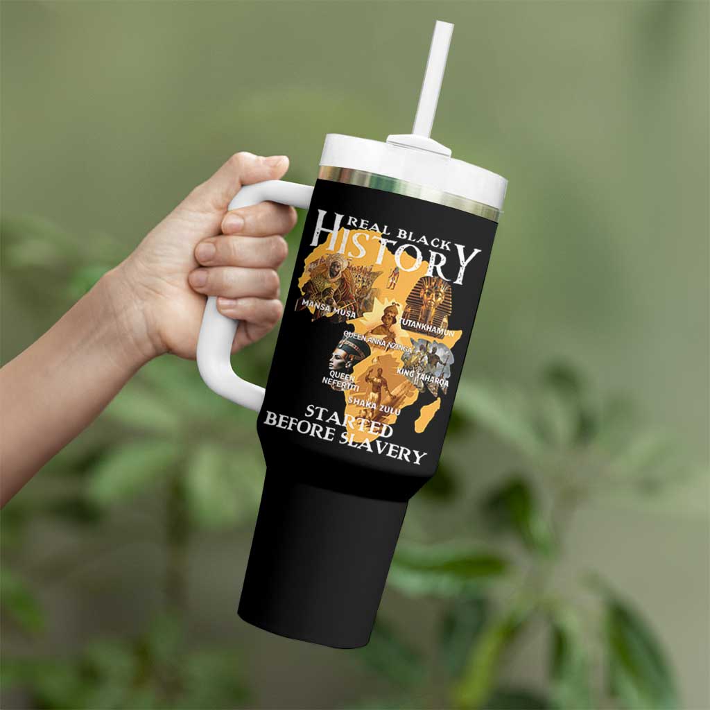 Black History Tumbler With Handle Didnt Start With Slavery - Wonder Print Shop