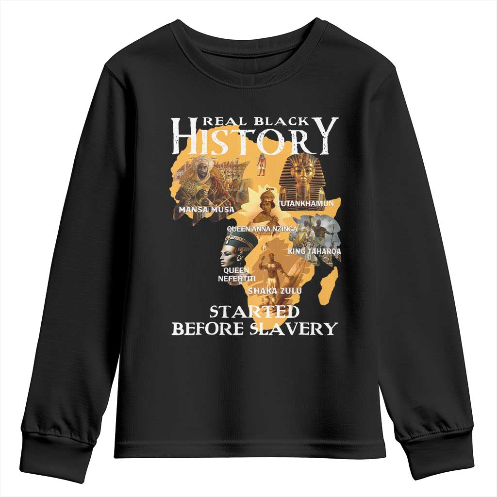 Black History Youth Sweatshirt Didnt Start With Slavery - Wonder Print Shop