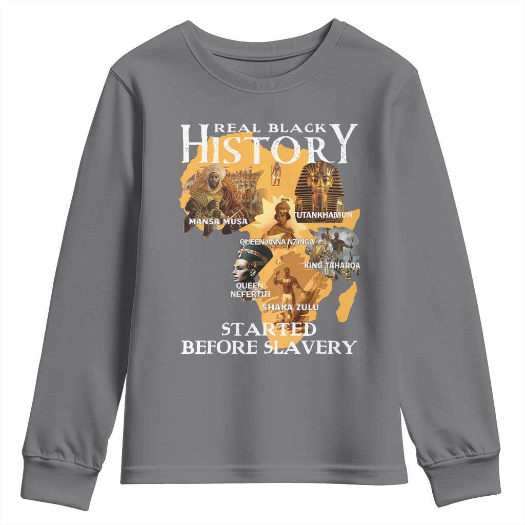 Black History Youth Sweatshirt Didnt Start With Slavery - Wonder Print Shop