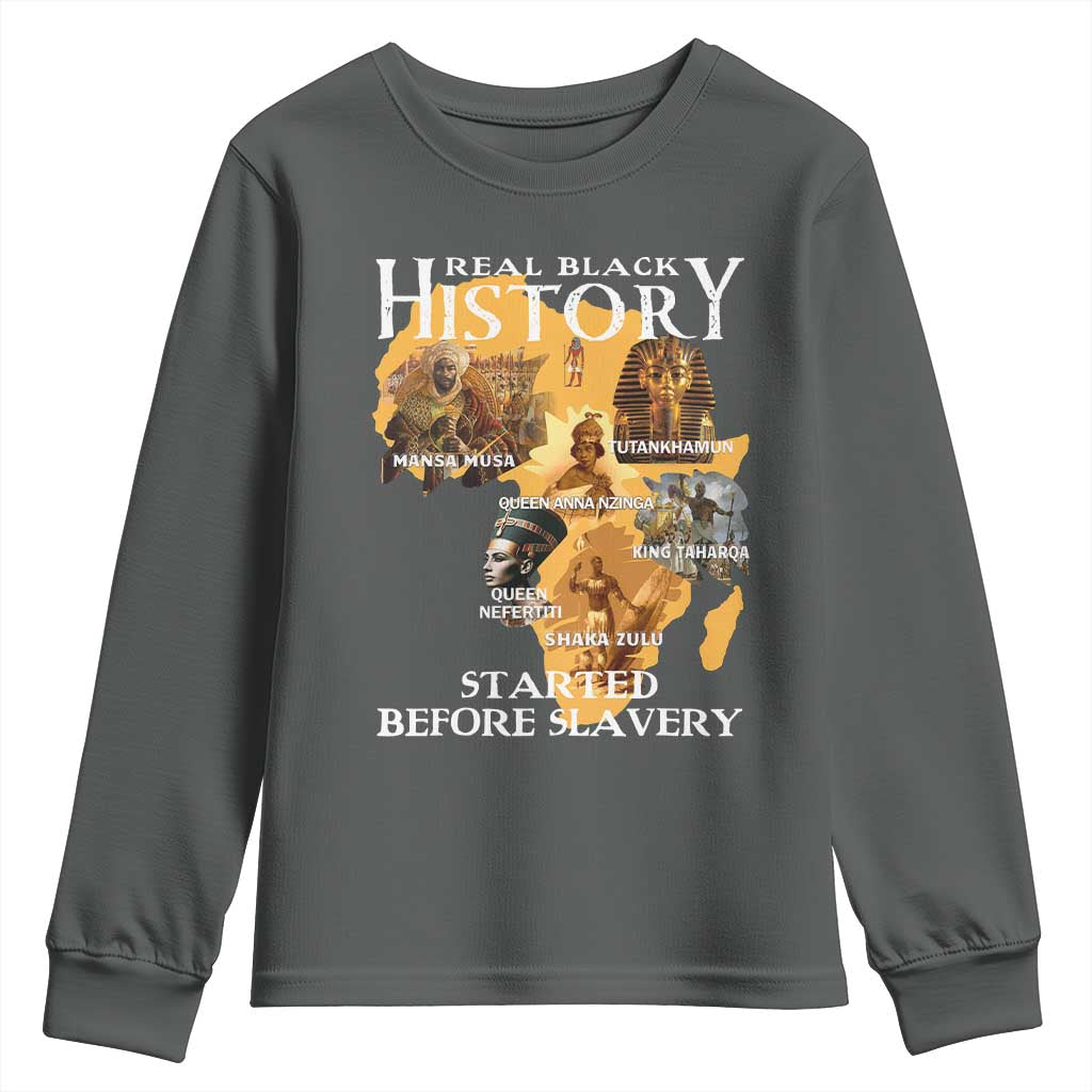 Black History Youth Sweatshirt Didnt Start With Slavery - Wonder Print Shop