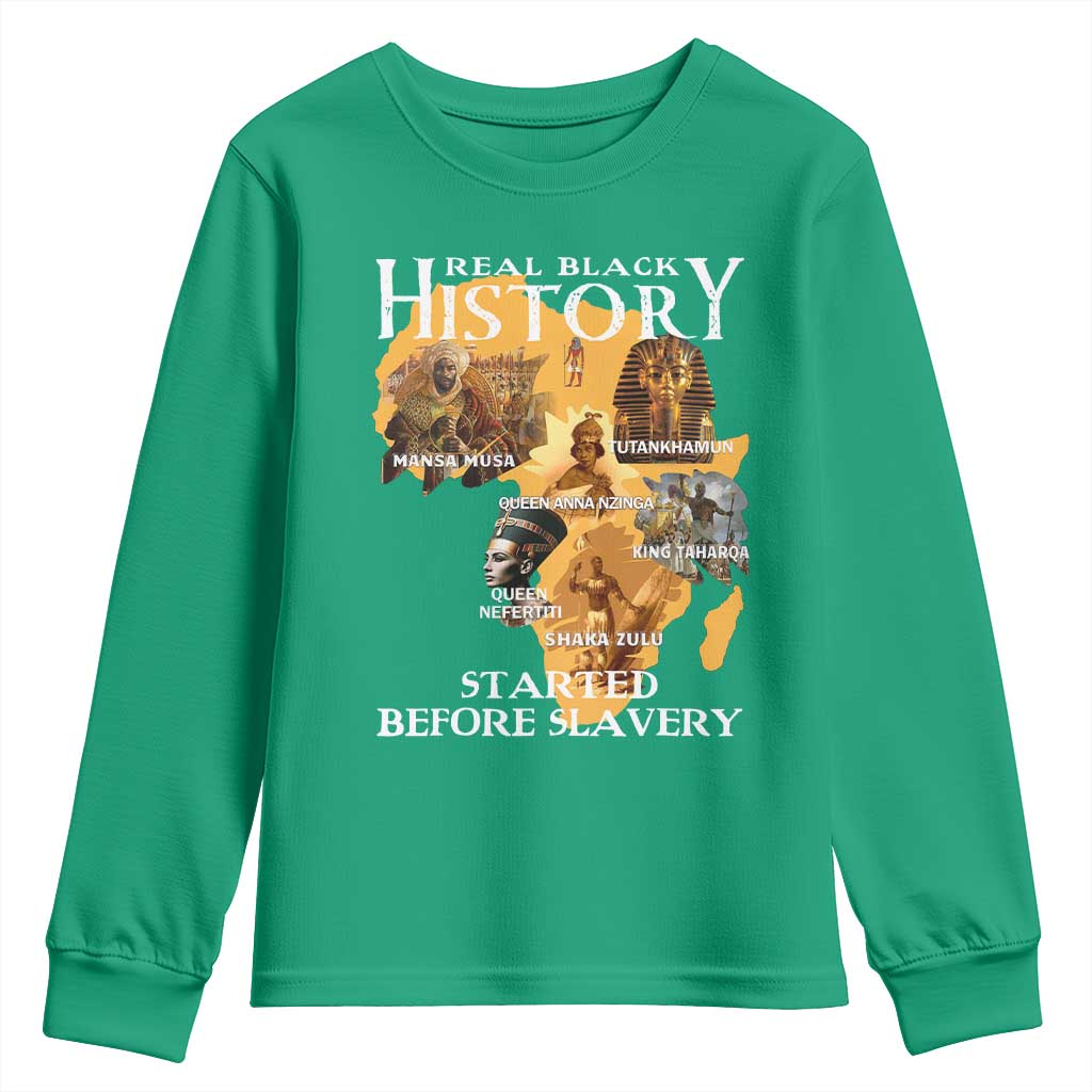 Black History Youth Sweatshirt Didnt Start With Slavery - Wonder Print Shop