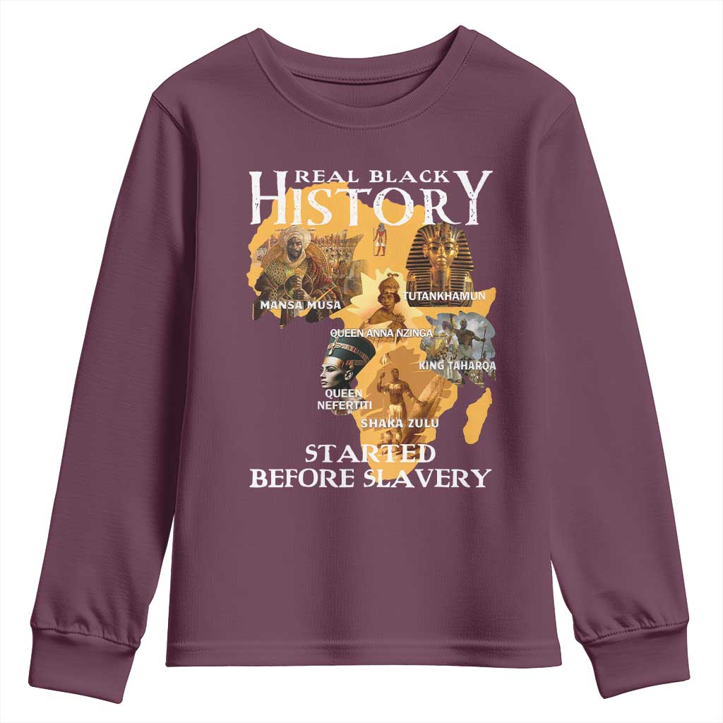 Black History Youth Sweatshirt Didnt Start With Slavery - Wonder Print Shop