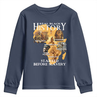 Black History Youth Sweatshirt Didnt Start With Slavery - Wonder Print Shop