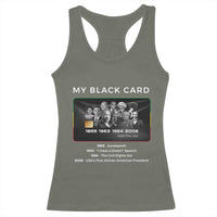 My Black Card Racerback Tank Top African American Civil Rights Leaders Black History TS10