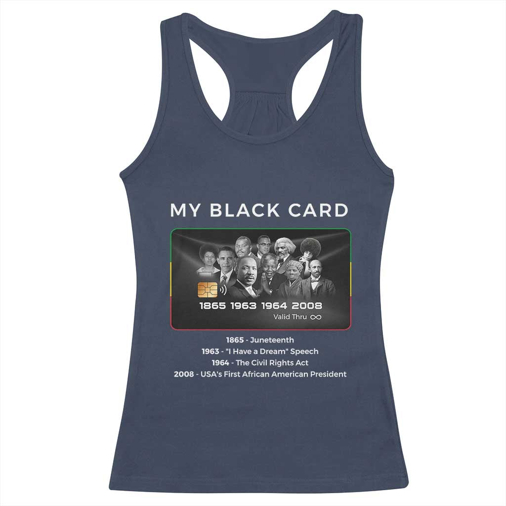 My Black Card Racerback Tank Top African American Civil Rights Leaders Black History TS10