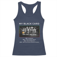 My Black Card Racerback Tank Top African American Civil Rights Leaders Black History TS10