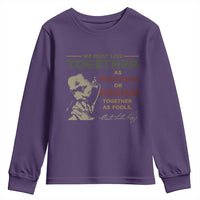 Martin Luther King Jr. Youth Sweatshirt Live Together MLK Day Black History Month