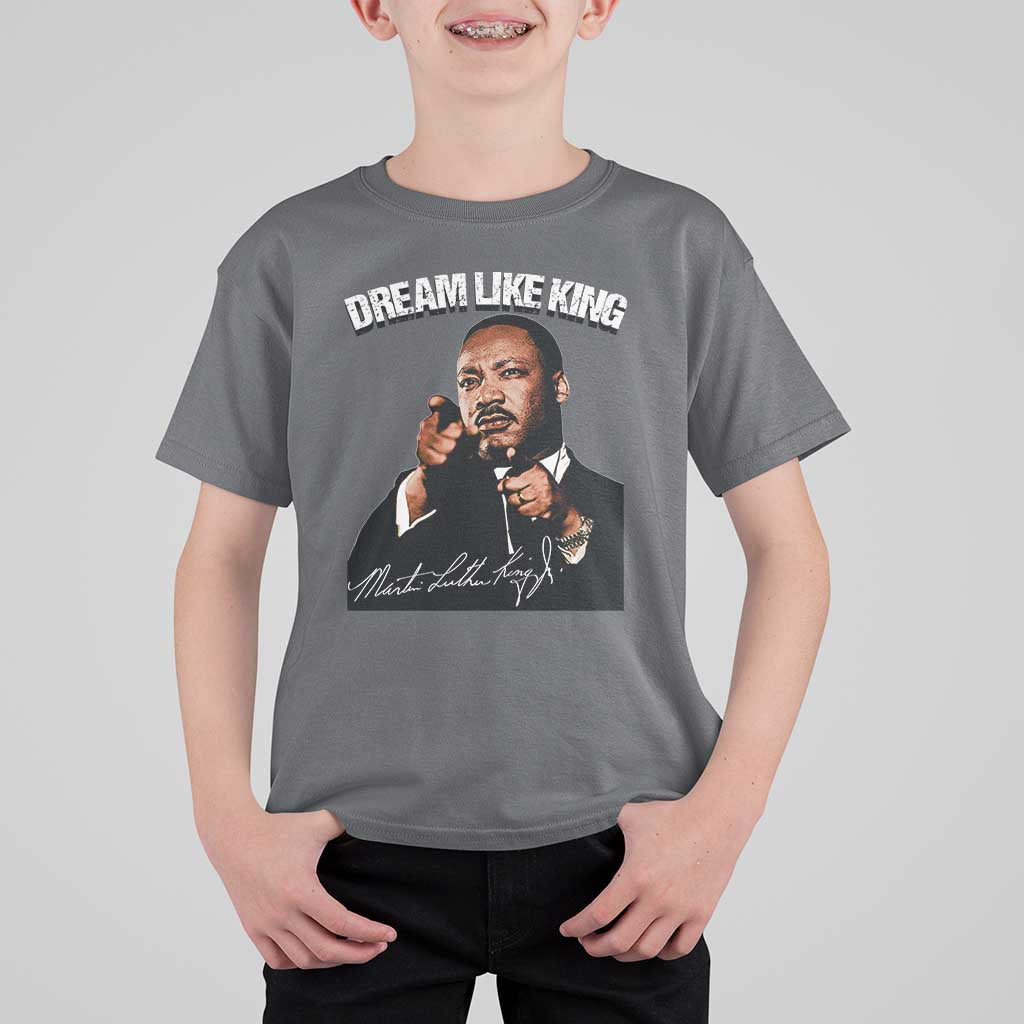 Martin Luther King Jr. T Shirt For Kid Dream Like King MLK Day Black History Month