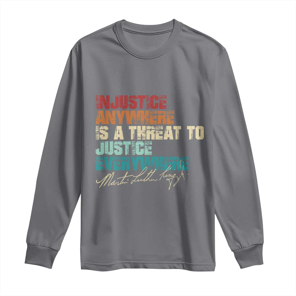 Martin Luther King Jr. Long Sleeve Shirt Vintage Inspirational Quote MLK Day Black History Month