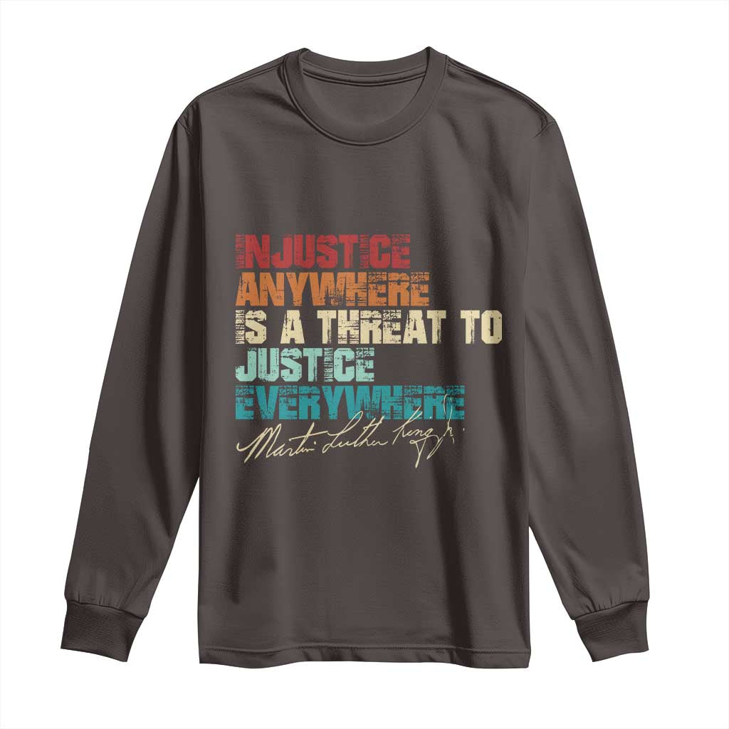 Martin Luther King Jr. Long Sleeve Shirt Vintage Inspirational Quote MLK Day Black History Month