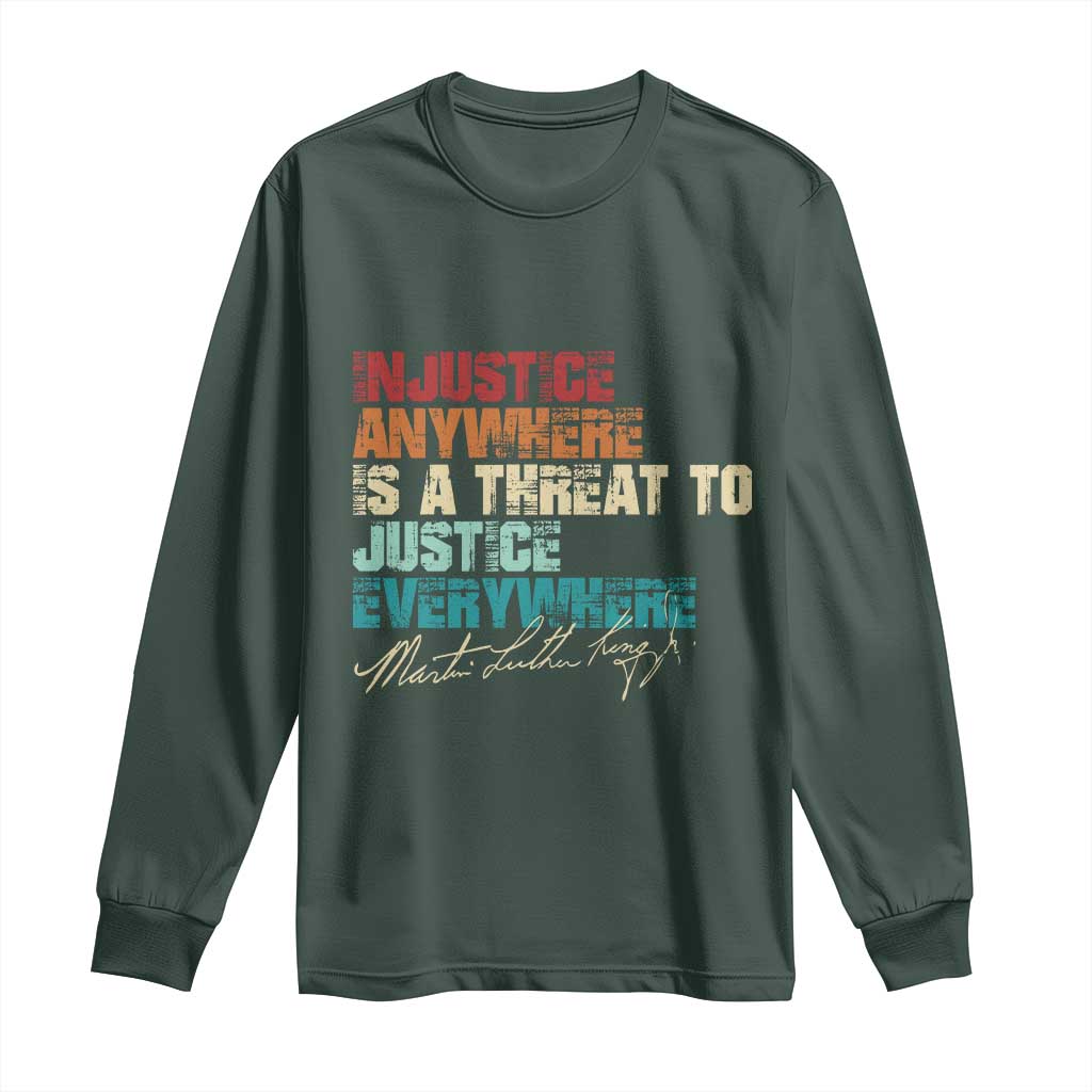 Martin Luther King Jr. Long Sleeve Shirt Vintage Inspirational Quote MLK Day Black History Month