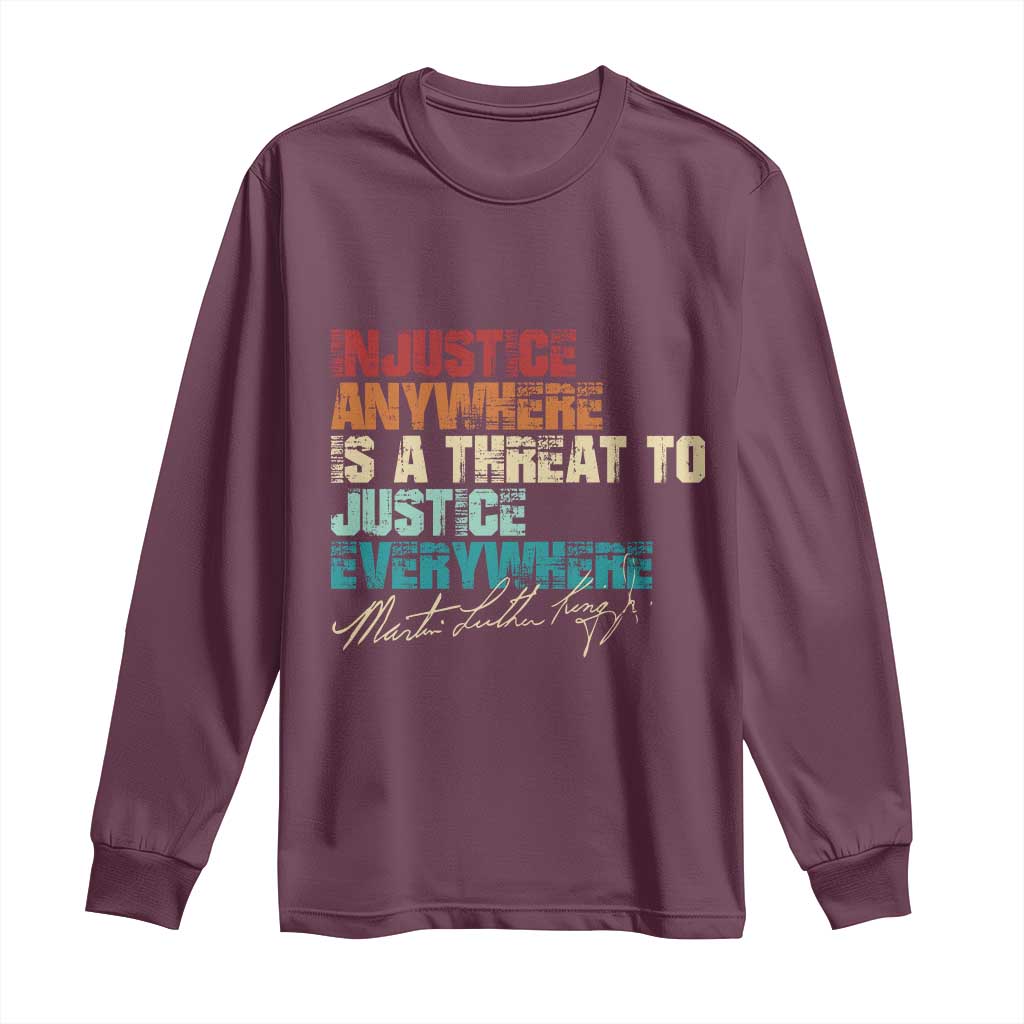 Martin Luther King Jr. Long Sleeve Shirt Vintage Inspirational Quote MLK Day Black History Month